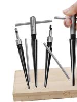 Broca De Tornillo Tapered Con Manija T Handle Para Boquilla De Puente Reamador De 6 Abrazaderas Herramienta De Corte Para Carpintero 5-16mm - details 7