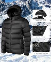 Chaqueta De Parka Con Capucha Cálida Para Hombres Otoño Invierno Estilo Casual Vintage Desmontable Gorro Negro Azul Gris Verde Tallas L XL XXL XXXL XXXL - details 1