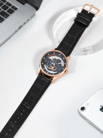 Reloj De Cuarzo TOMI Para Hombres Y Mujeres Reloj De Lujo Casual Con Diamantes Huecos Material De Correa PU Estilo Moda Y Casual - details 25