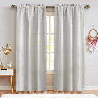2PCS Cortinas De Color Sólido Con Bolsa De Mango Simple Para Filtering Luz Adecuadas Para Decoración De Sala De Estar Oficina Hogar Dormitorio - details 12