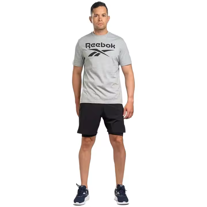 Camiseta marca Reebok modelo 100071173 para hombre en color gris - 1