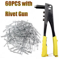 Set De 60pcs De Pistola De Soldadura De Alta Resistencia Con Pinzas De Riveteo Ciego Herramientas Automotrices De Aleación De Aluminio Para Metalworking - details 0