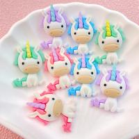 10Pcs Cabochones De Resina Planos Con Serie De Unicornio Cartoon Lindo Para Manualidades Y Decoración De Joyería DIY - details 1