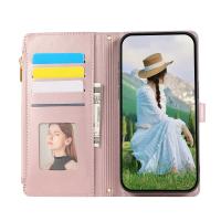 Cartera De Cuero Crossbody Con Cremallera Para Xiaomi Redmi Note 13 pro plus 12 11 13C 13T Poco M6 X6 X5 Con Correa Y Diamantes - details 11