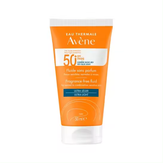Avène Solar Fluido Sin perfume SPF50+ 50ml - 1