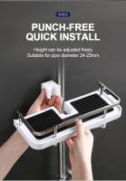 Soporte De Ducha Organizador De Baño Estante De Pared Sin Perforar Riega Cabeza De Ducha Tratamiento Capilar Soporte Para Shampoo - details 5