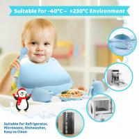 Set de Vajilla para Bebé de 10 Piezas en Silicona Apta para Alimentos, Incluye Cuchara, Tenedor, Cuenco, Vaso, Vaso de Aprendizaje de Beber y Plato, Ideal para Alimentación y Regalos - details 5