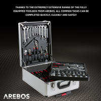 AREBOS Maletin Set de herramientas | 1200 piezas | Maleta de ruedas o maleta de transporte - details 12