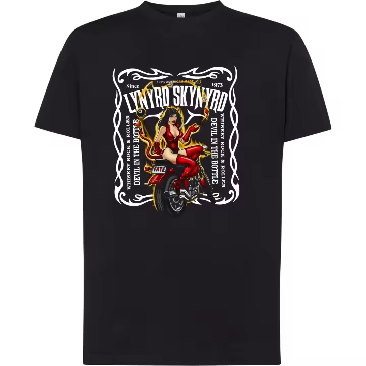 Camiseta   Lynyrs Skynyrd - | Algodón | Manga Corta y Manga Larga - Tejido tubular, sin costuras laterales. - Punto liso - 1