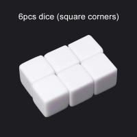 6/10pcs Dados Llenos De Acrílico De 16mm Superficies Llanas Escribibles Para Juegos De Mesa Interiores Propiedades De Juego Redondos Y Cuadrados Con Esquinas Redondeadas TMZ - details 5