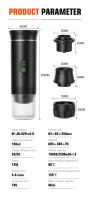 Cafetera Portátil Espresso con Calentamiento Rápido | USB-C | Máquina de Café Portátil Automática 3 en 1 muy fácil de usar | Ideal para Viajes, Oficina y Camping (PRO 80ML LED) - details 1
