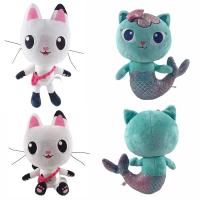 Muñeca De Peluche Gabby 25cm Mercat Cartoon Juguete De Gato Sirena Para Niños Regalos De Cumpleaños Animal De Peluche Para Niños Y Adultos - details 3