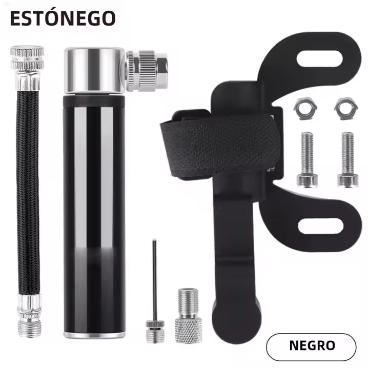 Bomba De Bicicleta Portátil Ultraligera De Alta Presión 120 PSI Ajuste Para Valvulas Presta/Schrader Bomba De Neumáticos De Motocicleta De Bolsillo - 1