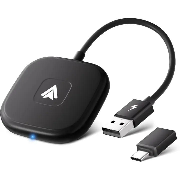 Adaptador inalámbrico Android Auto, Dongle Android Auto Wireless para Android Car Stereo OEM y Cableado Android Auto, - 1