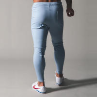 Pantalones De Fitness Para Hombre Verano Transpirables Pantalones Deportivos Casuales Ajustados Con Cierre De Cremallera Y Punta Pequeña - details 21