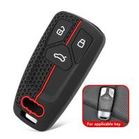 Carcasa De Llavero De Silicona Para Audi Q5 Q7 TT A4 B9 A5 A6 8S 8W 4M S4 S5 S7 TTS TFSI RS Cubierta Protectora Para Llavas De Coche - details 1
