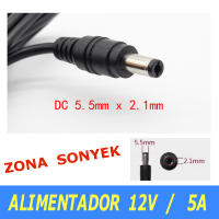 Alimentador 12V 5A. Cargador Transformador 220V AC a 12V DC y 5 amperios. TRICOM - details 2