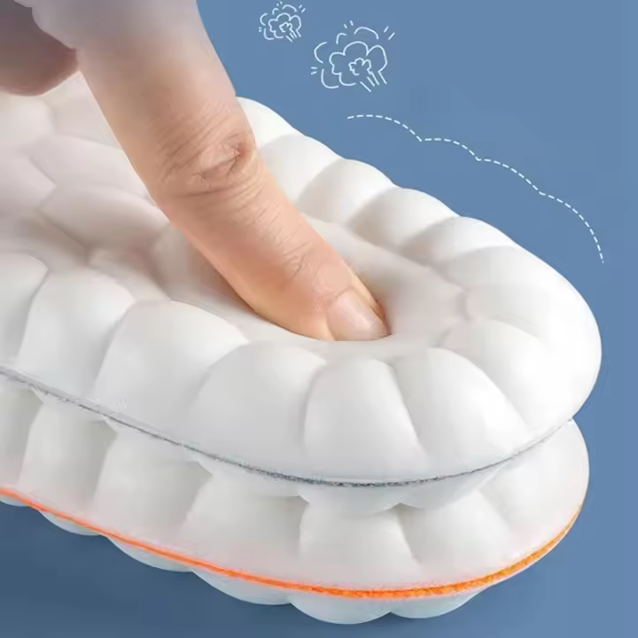 1 par 4D Zapatos suaves plantas para pies Fascitis Plantar Plantilla Arch soporte ortopedico inserciones Deportivas absorción de choque almohadillas de Zapatos - 1