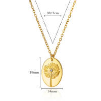 Collar Colgante Ojo Maléfico De Zirconia Para Mujer Acero Inoxidable Color Oro Joyería Turca Aesthetic Trend 2024 Regalo Lucky - details 3