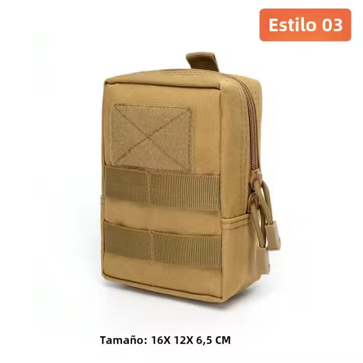 Bolsa Táctica Multifuncional Para Exteriores Con Sistema Molle Bolsa De Cinturón Para Móvil Accesorios De Caza Material De Nylon - 1