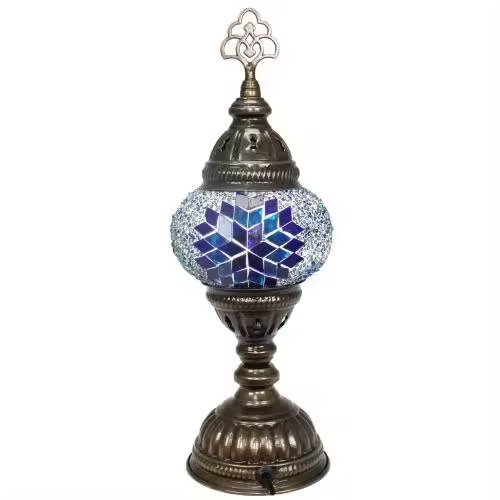 Lámpara turca de mesa con cristal de mosaico - Nº1 Asrak - 1