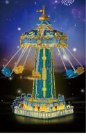 Bloques De Construcción Creativos 1892Pcs Amusement Park Rotating Windmill Modelo Para Niños Juguete De Navidad Set De Bloques De Pila - details 3