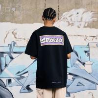 Camiseta Corta Hombre Verano 2024 Estilo Retro American Graffiti Casual Y2K Suéter De Hombros Poliéster Transpirable Ligero Secado Rápido Protección Solar Sin Capucha O-Neck Para Parejas - details 2
