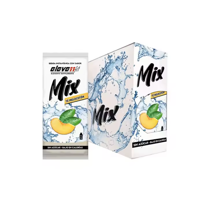ElevenFit - Bebidas Mix - Caja 24 sobres (9 gr. c/u) - Saborizante en polvo para agua. Sabores de FRUTAS 🍏🍎🍊🍋🍌🍉🍇🍓🍒🥥🍍🥭 Sin azúcar, bajo en calorías. Ideal para dietas y pérdida de peso. - 1