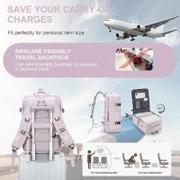 Mochila de viaje grande para mujer, mochila de mano para equipaje de mano de Easyjet, 32 x 16 x 46, mochila debajo del asiento, bolsos de cabina de Ryanair, equipaje de mano debajo del asiento, mochila de viaje, tamaño de cabina con puerto de carga USB - details 0