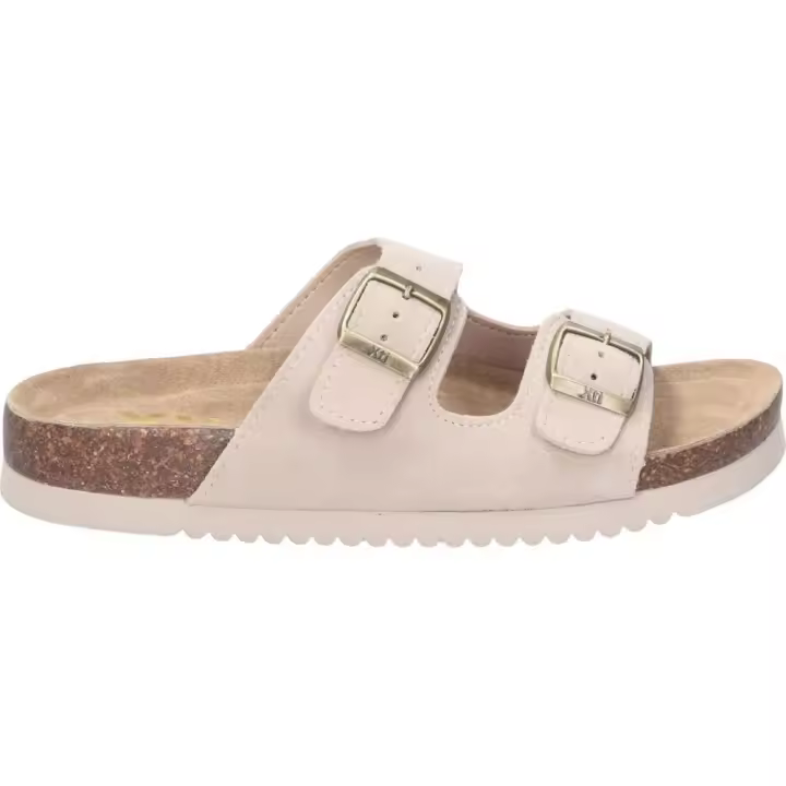 XTI | Sandalias XTI para Mujer – Sandalia en Color Beige con Detalle de Hebilla – Sandalia de Verano – Sin Cierre – Slip On – Punta Abierta – Cómodas y Versátiles – Estilosas – Combinables – Modelo 142552 - 1