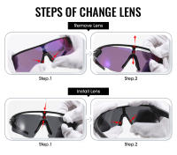 Gafas De Ciclismo SCVCN Para Hombres Y Mujeres Protección UV400 Gafas De Sol Para Montaña MTB Running Outdoor Con Lente HD Poliáctileno - details 16