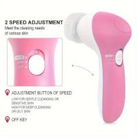 Limpieza Facial Eléctrica 5-en-1 Profunda Y Suave Para Piel Radiante Recargable Con Masaje Versátil Para Cuidado Diario - details 4