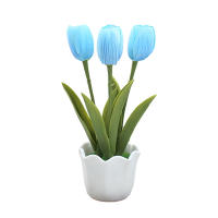 Bonsái Artificial De Tulipán Con Maceta Decoración Para Oficina Hogar Balcón Regalo De Boda Fiesta Adorno Externo Interior - details 4