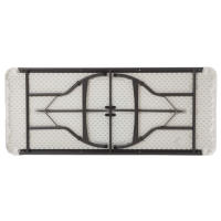 Mesa rectangular patas plegables blanco efecto granito Lifetime 182 x 76 x 74 cm - details 1