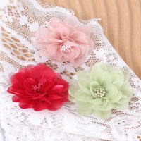 2/5Pcs Flores Artificiales De Chiffon De 6CM Para Decoración De Casas Bodas Invitaciones Y Vestidos Accesorios De Flores Artificiales - details 4