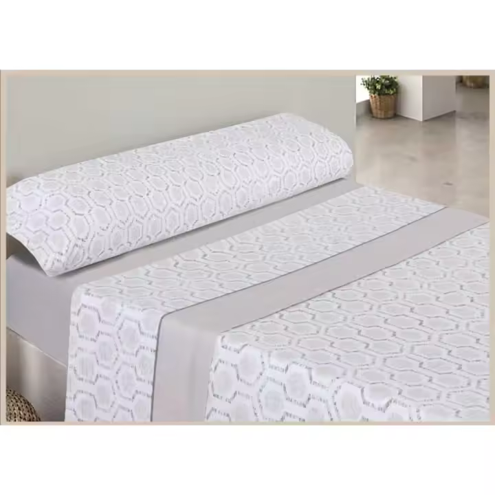 STARLEY-Juego De Sábanas Verano 3 Piezas Microfibra,Tacto Extrasuave, Compuesto por Sábana bajera, encimera y una funda de almohada, Para camas de 90cm, 105cm,135cm,150cm - 1
