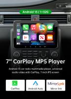 Reproductor Multimedia Para Coche 1Din 7'' LPS Pantalla CarPlay MP5 Android 13 Wifi 1G+32G Radio FM GPS Conectividad Mirror Link - details 0