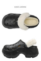 Zapatillas De Algodón Para Mujer Invierno Antideslizante Para Uso Doméstico Y Externo Con Suela Exterior Antideslizante - details 9