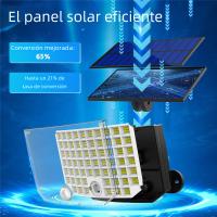 Luces Solares Exteriores 256 LED Con Sensor De Movimiento Iluminación De Seguridad IP65 Impermeable Para Exteriores Cable De 16.4 Pies - details 4