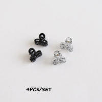 Juego De 4 Clips De Pelo Mini Jelly Coloridos Para Niñas Accesorios De Moda Para El Cabello Clips Laterales Decorativos De Gelatina Transparente - details 3