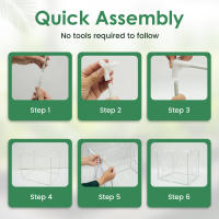 Carpa De Jardín Para Plantas Insecto-Resistente Y Anti-Pájaros PVC Cubierta Temporada Fría Calentamiento Invernadero Portátil Protección UV Y Viento - details 11