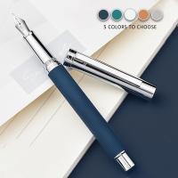 HongDian 1843 Pluma Fuente De Acero Inoxidable Con Patrón Ondulado Regalo Estilo Elegante Con Nibs EF F Estación De Trabajo - details 17