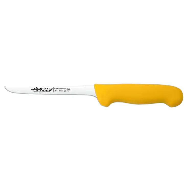 Cuchillo Deshuesador Arcos Colour Prof 294100 de Acero Inoxidable Nitrum y Mango Ergonómico de Polipropileno Amarillo 16 Cm - 1