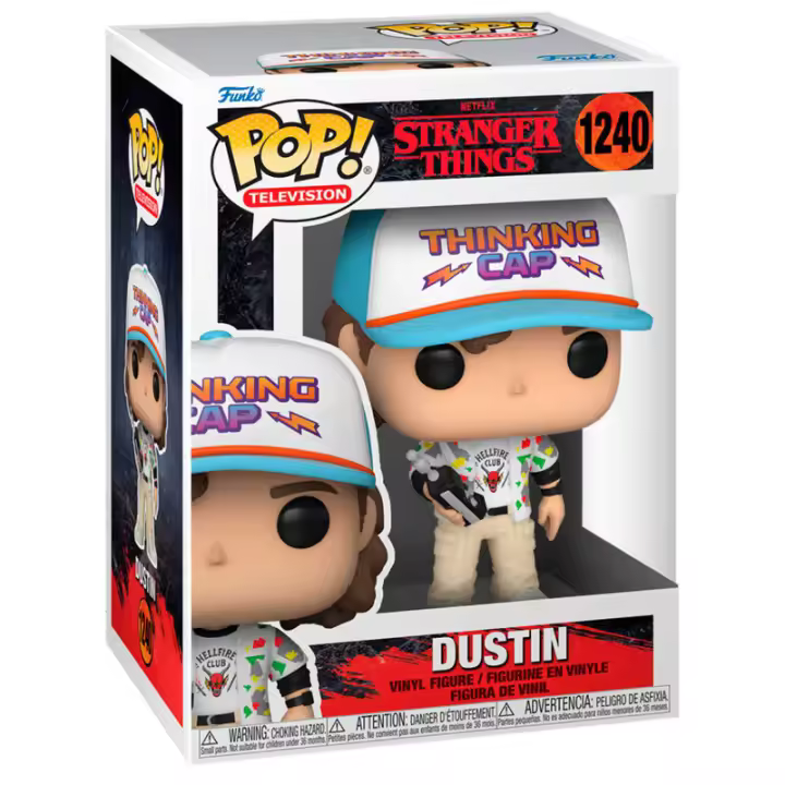 FIGURA FUNKO POP STRANGER THINGS DUSTIN 9 CM - Nuevo a Estrenar - Original FUNKO - 1