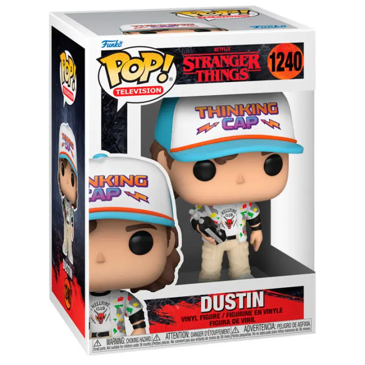 FIGURA FUNKO POP STRANGER THINGS DUSTIN 9 CM - Nuevo a Estrenar - Original FUNKO - 1