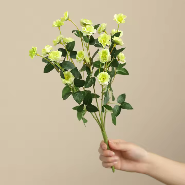1PC Bouquet De Rosas Simuladas Pequeño Decoración De Casa Para Boda Y Fotografía Props De Flores Artificiales De Seda - 1