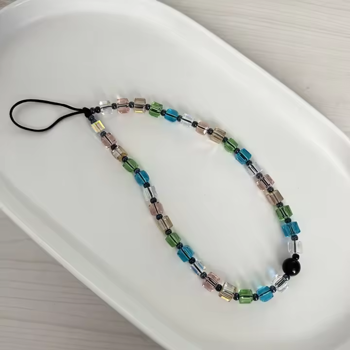 Nueva Cadena De Teléfono Con Cuentas De Cristal KKBEAD Accesorio Y2K Para Funda De Celular Cadena De Móvil Para Mujer - 1