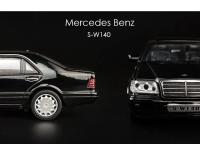 Mercedes-Benz S-W140 Modelo De Coche De Aleación De Metal a Escala 1:32 Juguete Coleccionable Para Niños Regalo De Coleccionista De Automóviles Simulación Alta - details 2