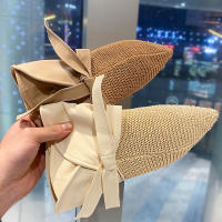 Gorro De Lata Para Mujer Protección UV Sombrero De Paseo Playa Exterior Con Cordones Estilo Panama Para Verano - details 4