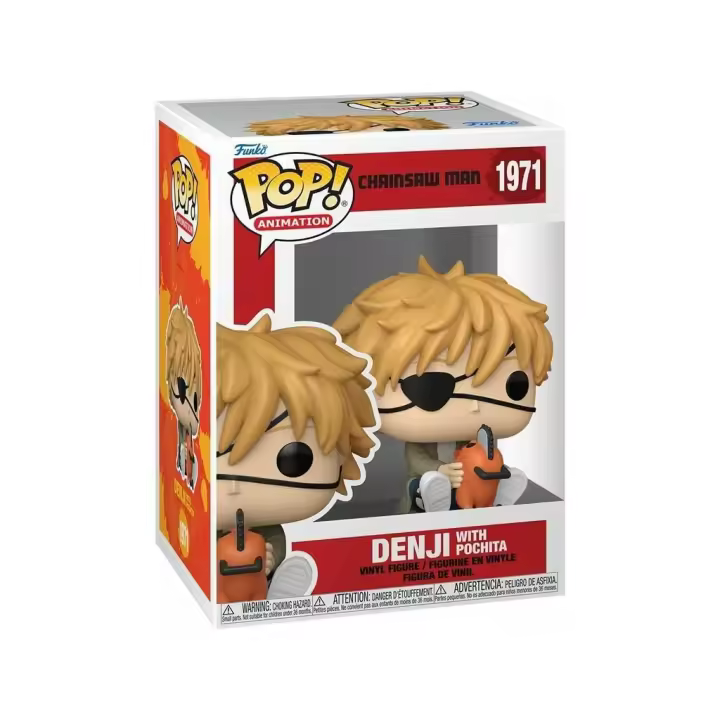 Funko Pop Animation Chainsaw Man Figura Denji con Pochita Juguetes - 1
